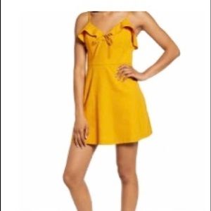 Cute marigold mini dress